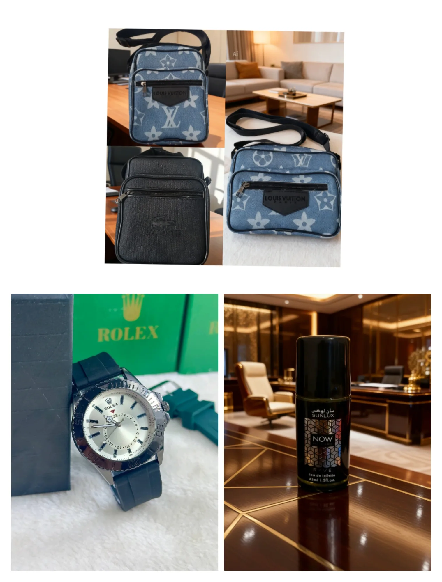 1صاكوشة+1ساعة رولكس+1عطر مجاني