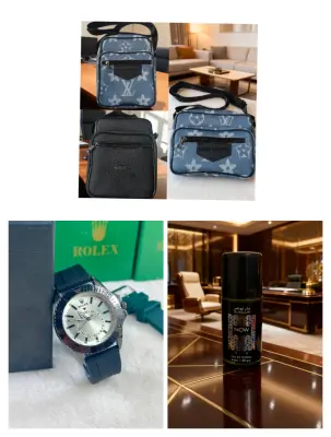 1صاكوشة+1ساعة رولكس+1عطر مجاني